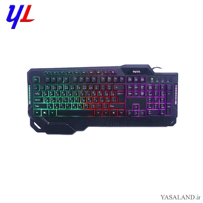 صفحه کلید و ماوس تسکو مدل TK 8088GA با سیم گیمینگ رنگ مشکی