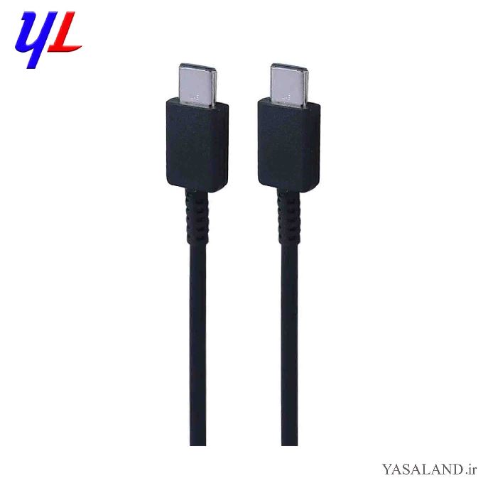 کابل شارژ موبایل دو سر تایپ سی سامسونگ مدل S25 به طول 1 متر رنگ مشکی