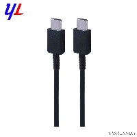 کابل شارژ موبایل دو سر تایپ سی سامسونگ مدل S25 به طول 1 متر رنگ مشکی