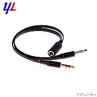 کابل تبدیل صدا 2 به 1 (دو سر نر و یک سر ماده) جک 3.5 میلیمتری